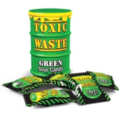 Кислые леденцы "TOXIC WASTE" ( Зеленая баночка )